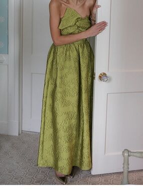 Tuckernuck Brocade Metallic Strapless Kathleen Gown